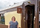 Lynne about to board our carriage "Lucille"
