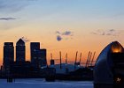 Canary Wharf, O2 Arena and Thames Barrier