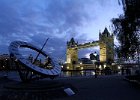 St Katherine's Dock Sundial and Tower Bridge